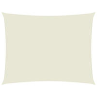 SONNENSEGEL Oxford-Gewebe Rechteckig 3,5x4,5 m Creme - Creme, Textil (450/350cm) - furnicato
