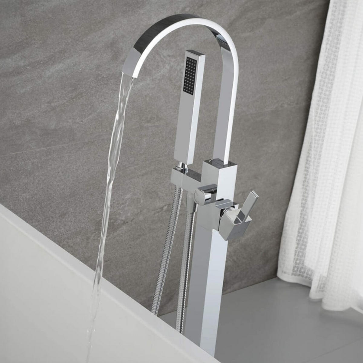 DESIGN Standarmatur SKY – Edelstahl - Chromfarben, Metall (15/112/20cm) - Home Deluxe