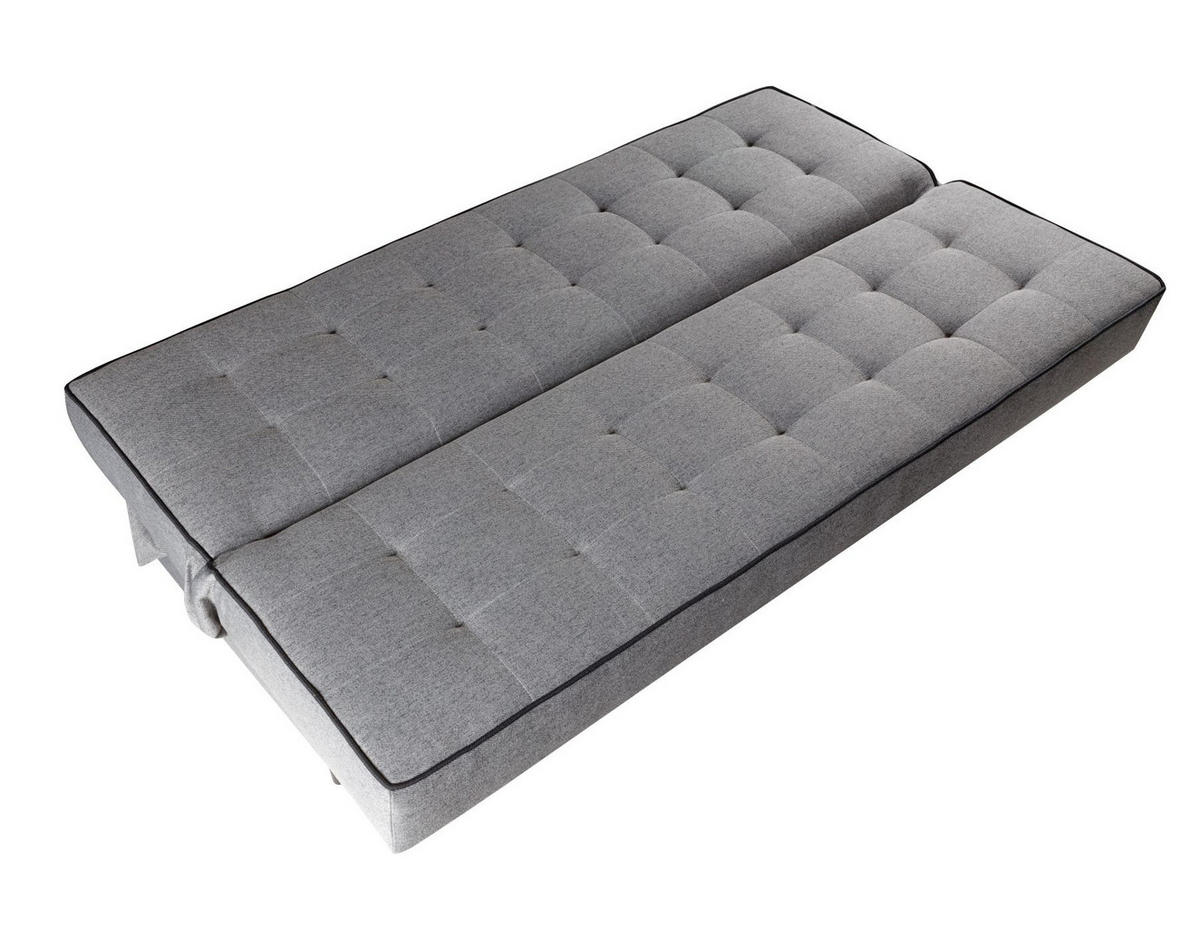 SOFA Grau Bonito Gepolstert - Grau, Naturmaterialien/Textil (199/91/91cm) - Sepro Meble