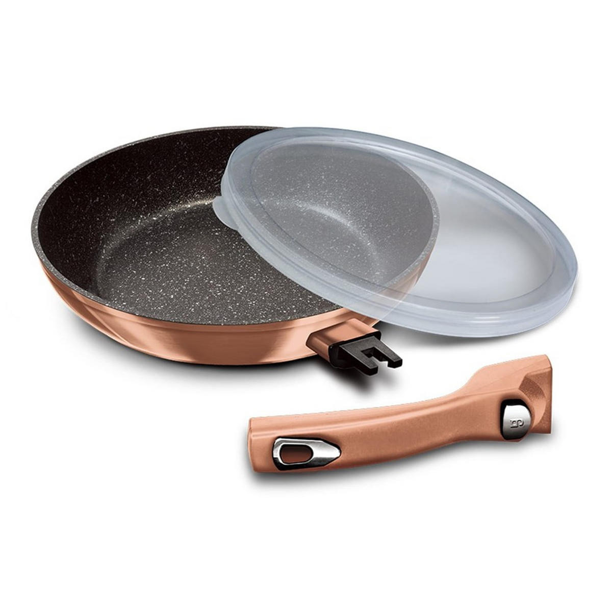 PFANNENSET Gold 50/30/20 cm BH7038 - Goldfarben, Metall - Berlinger Haus