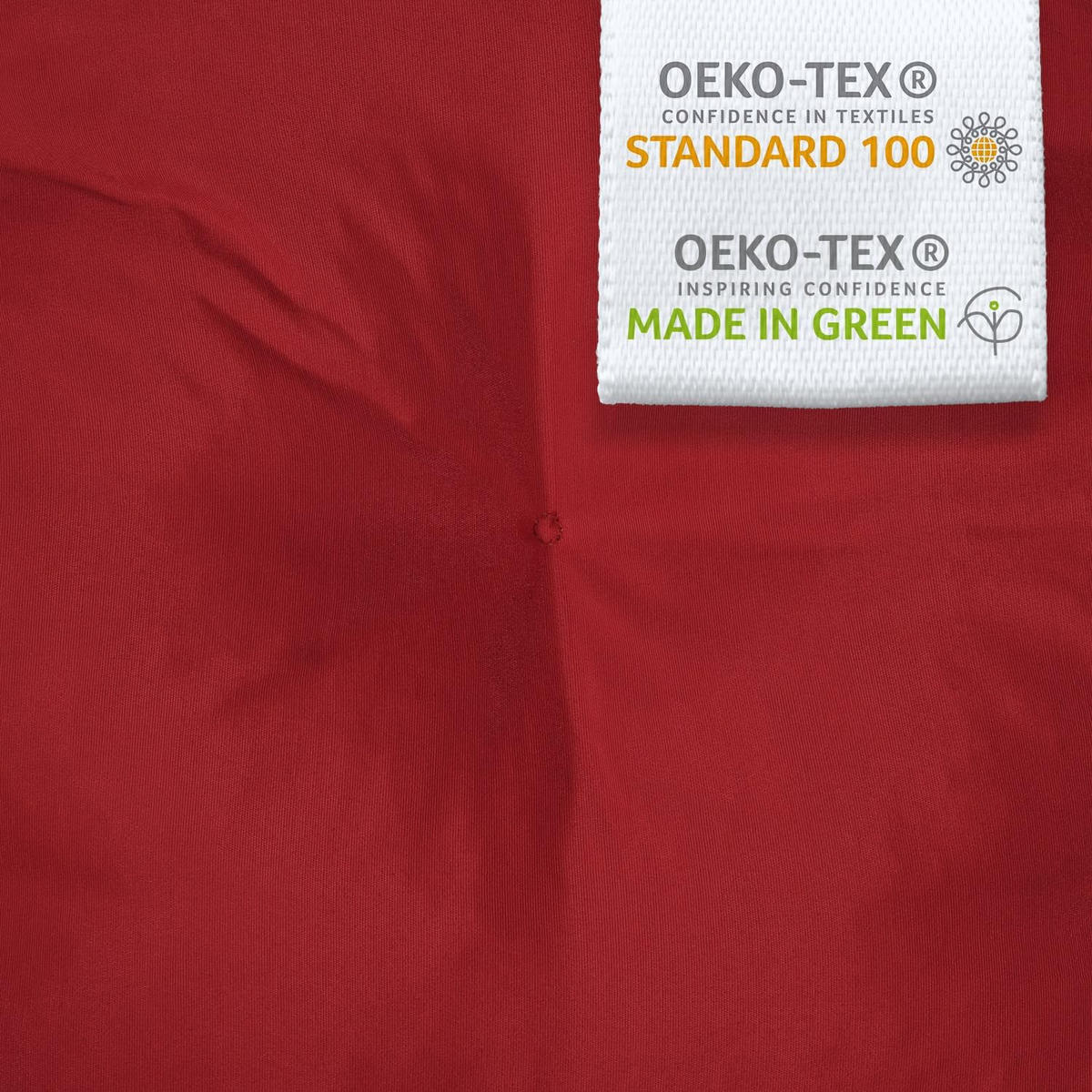 DECKCHAIRAUFLAGE Flair DC 200x50x8cm Rot (2tlg) - Rot, Textil (50/8/200cm) - Beautissu 
