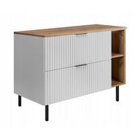 WASCHBECKUNTERSCHRANK FLOW + Platte Eiche Craft 100/57/46 cm - Eichefarben, Holzwerkstoff (100/57/46cm) - Rodan