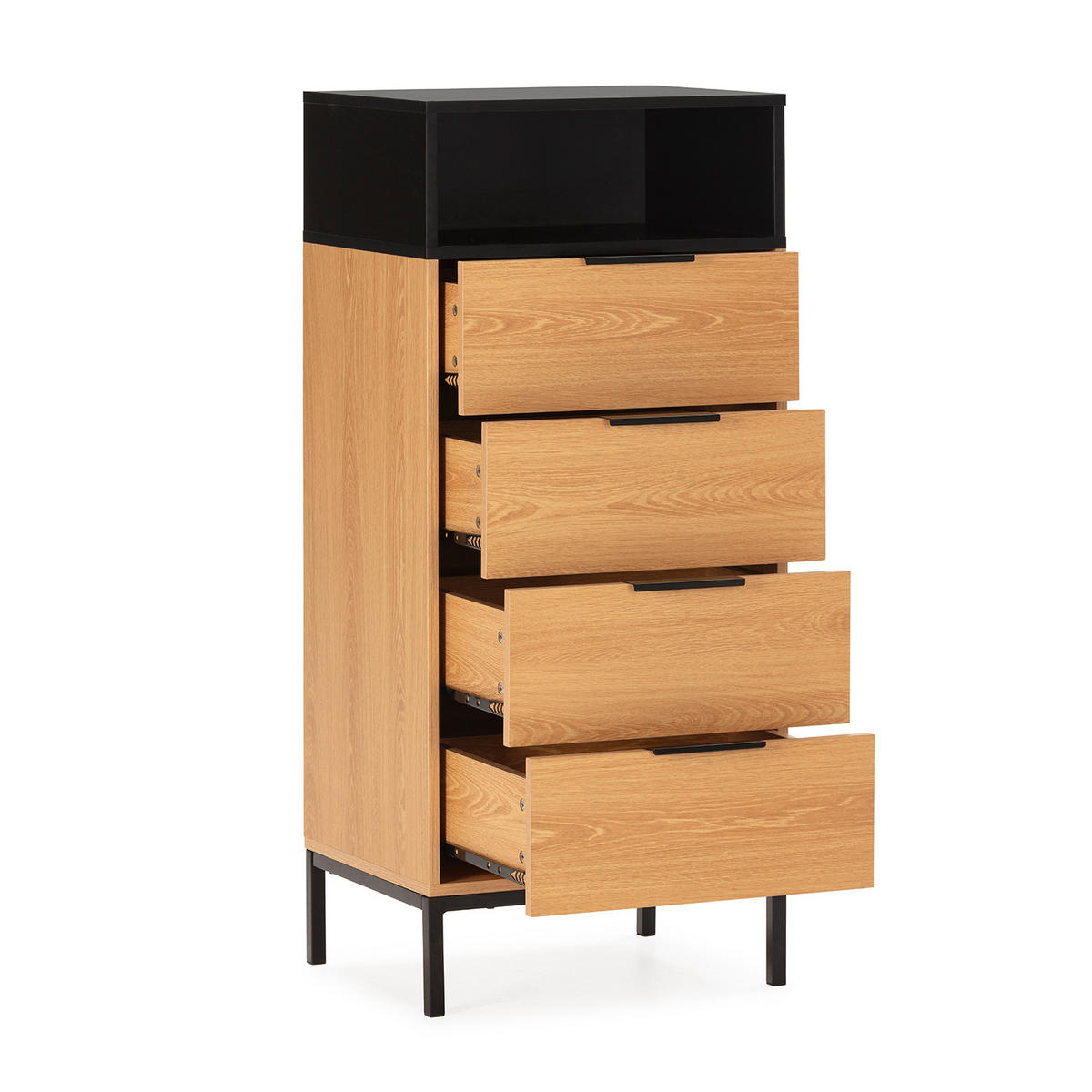 KOMMODE 50/115/40 Nieve Eichenfarbe - Honigeiche, Holzwerkstoff (50/115/40cm) - VS Venta-stock