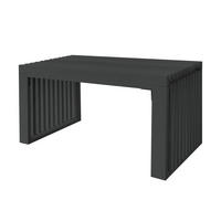 SITZBANK LORA - Schwarz, 78 cm - Schwarz, Holz (78/42/40cm) - Home Deluxe