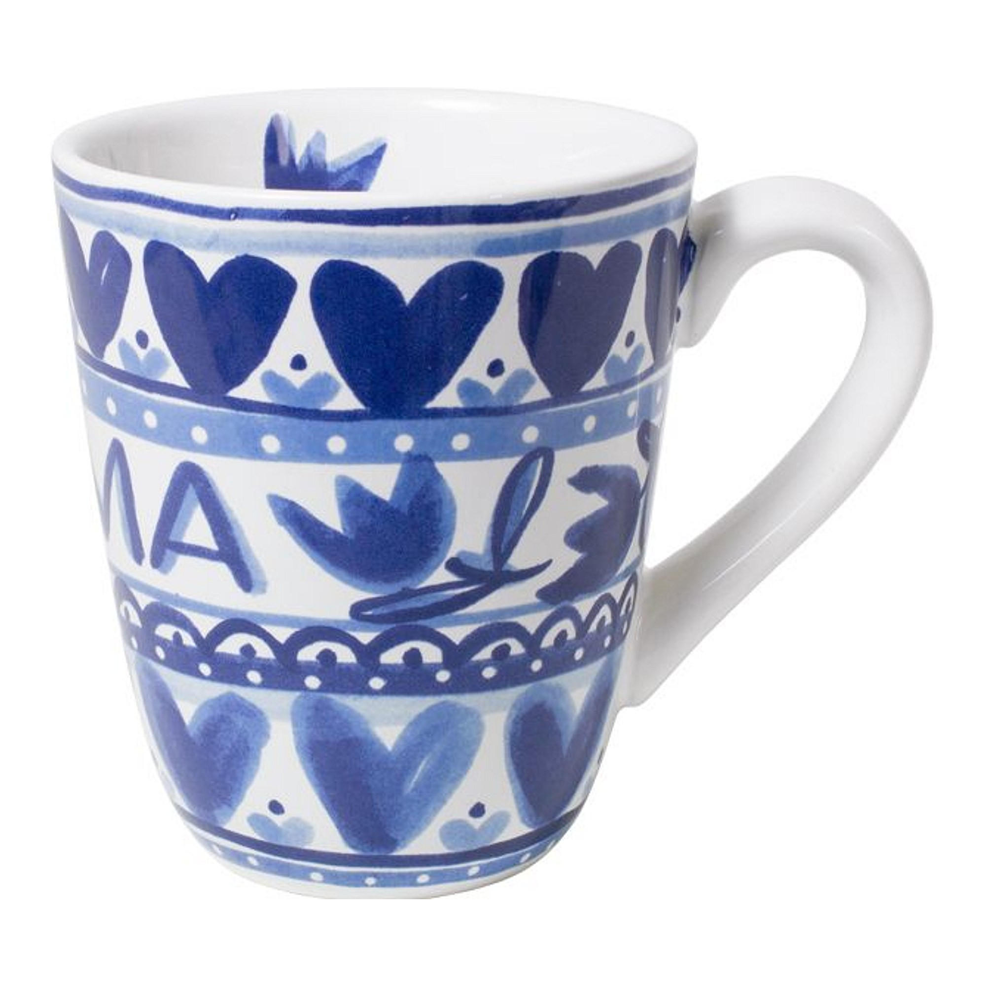 BECHER Muttertag in Blau - 350 ml - Blau, Keramik (0.35L) - Blond Amsterdam