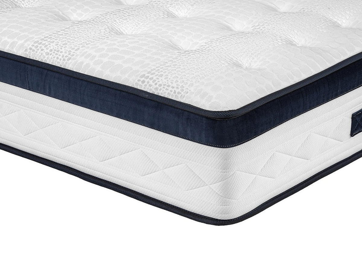 STANDARDMATRATZE - 2 Personen - stoff - weiß Korovou - Weiß, Textil (180/200cm) - Vente-Unique