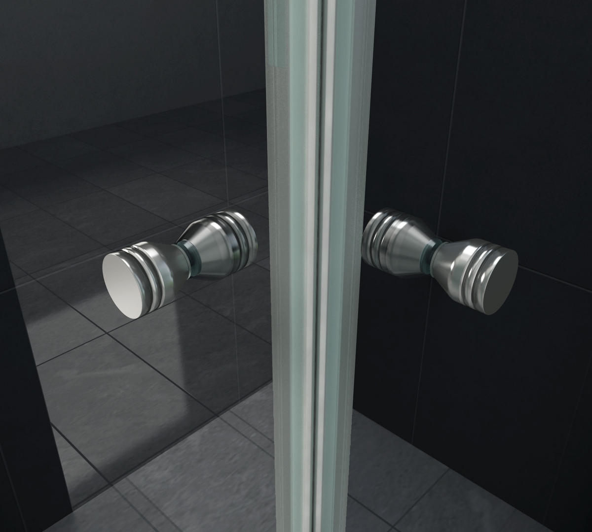 DUSCHKABINE SLIDE Klar 90 x 90 x 195 cm 6 mm ESG - Klar, Glas (90/90/195cm) - Glasdeals