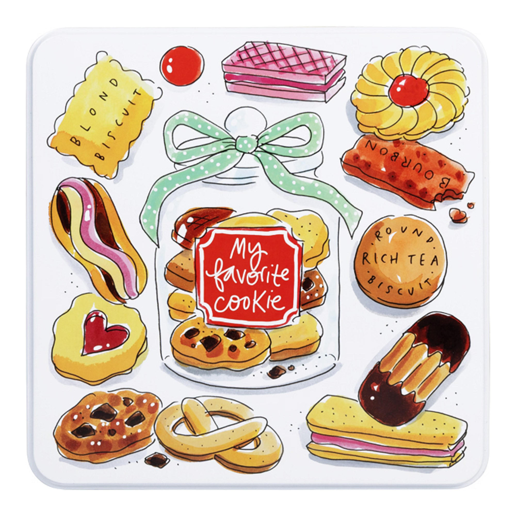 DOSE Mein Lieblingskeks in Bunt - 21,7 x 7,5cm - Multicolor, Metall (21.7/7.5/21.7cm) - Blond Amsterdam