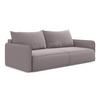 3-SITZER SOFA mit Schlaffunktion Samt Stoff Violett - Lila/Flieder, Kunststoff/Textil (216/86/105cm) - Makamii