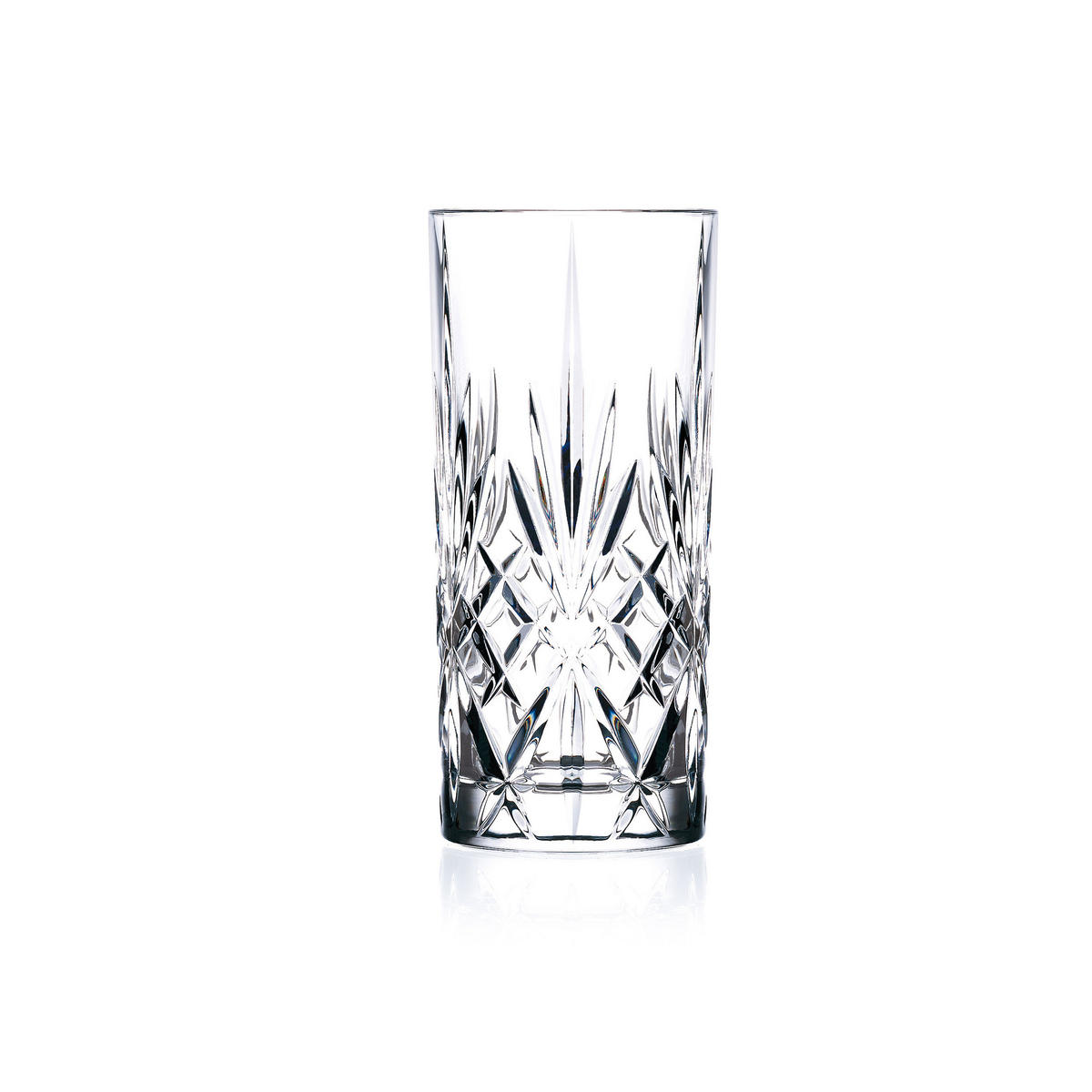 HIGHBALLGLAS Melodia 6er Set, Kristallglas, Klar, 360 ml - Transparent, Glas (0.36L) - Lyngby Glas