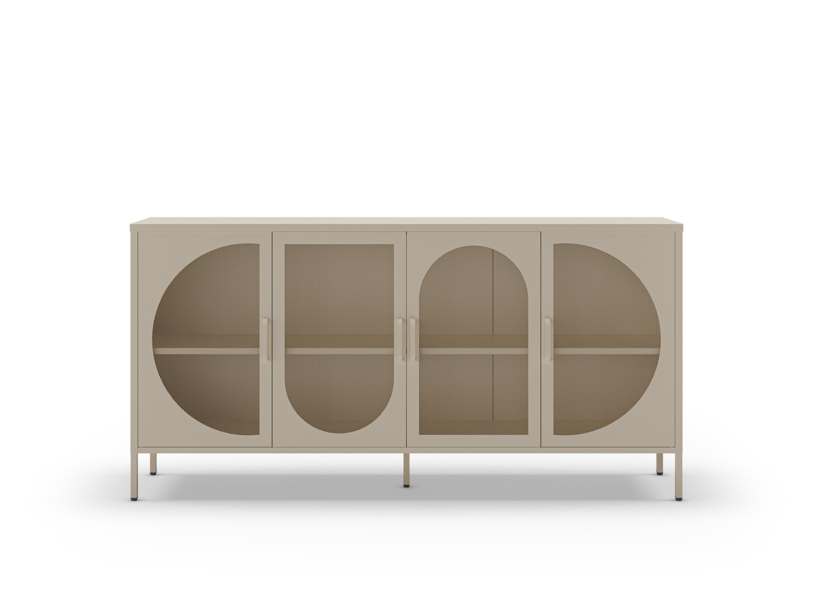 KOMMODE Tayra Beige 160/40/90 cm - Beige, Metall (40/90/160cm) - Drawer