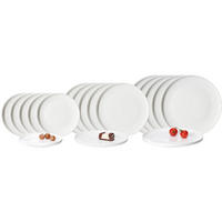 TELLER-SET Kelly weiß 18er Set - Weiß, Keramik (1/1/1cm) - Ritzenhoff Breker