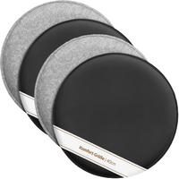 SITZKISSEN zum Wenden Filz und Kunstleder 4er Set - Hellgrau, Textil (40/40/2cm) - Miqio Design