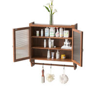 KÜCHENOBERSCHRANK 63/18/60 cm mit Glasfront und 2 Türen in Braun - Braun, Holzwerkstoff (63/60/18cm) - BEAOK