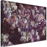 WANDBILD iris blume - Pink, Textil (60/40cm) - Feeby