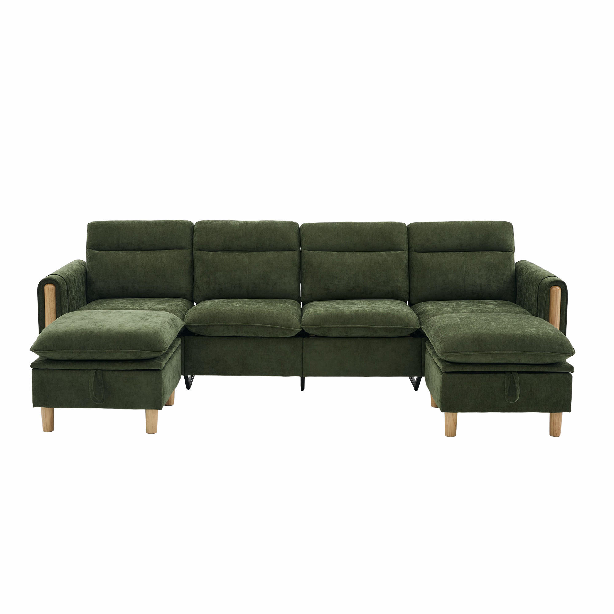 ComfortXL Wohnlandschaft Grün 261x86x77 cm