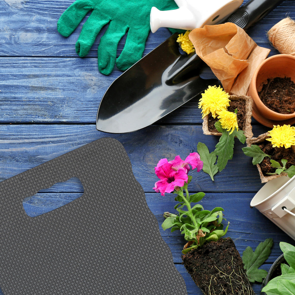 2xKNIEKISSEN - Schwarz, Textil (40/26cm) - Relaxdays