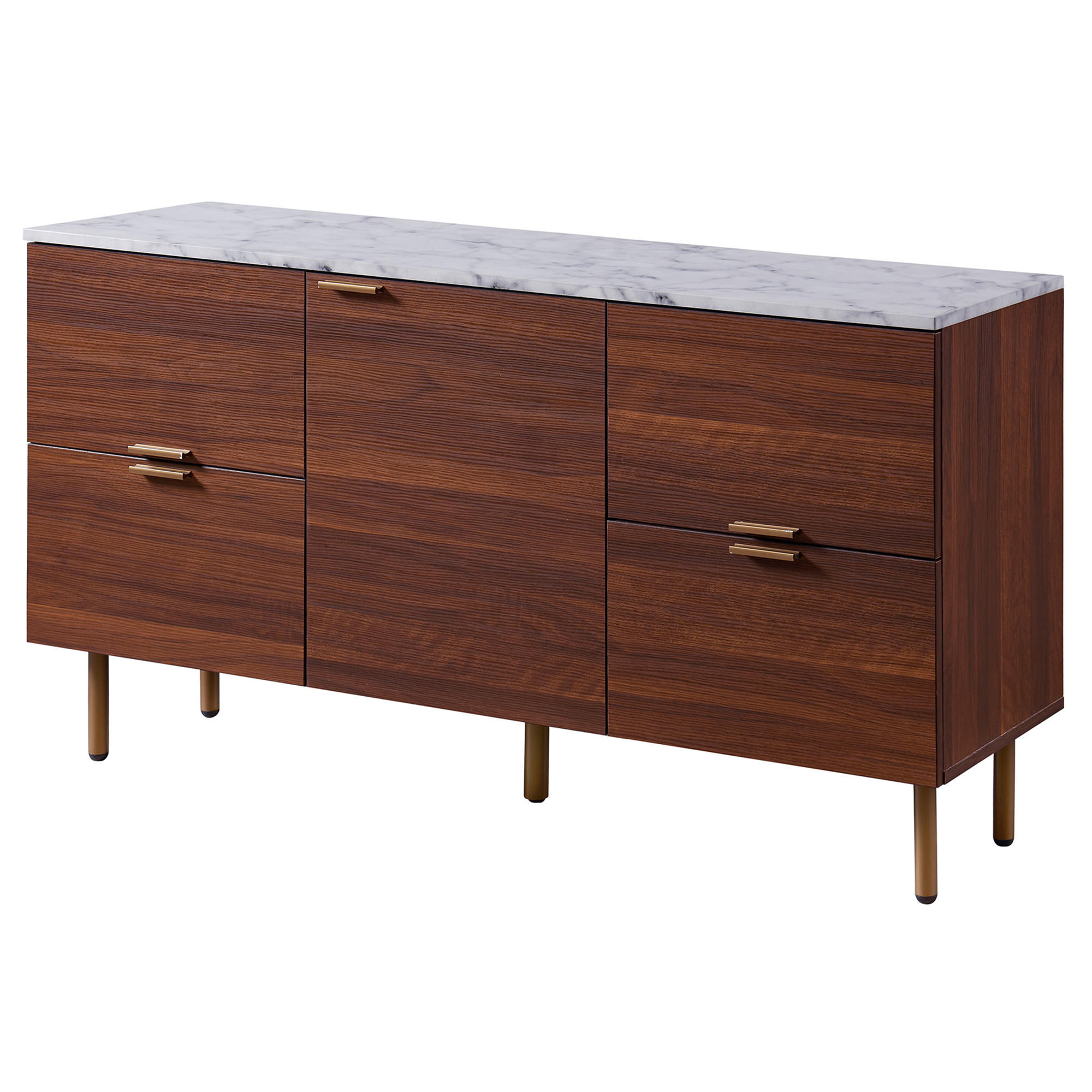 SIDEBOARD Braun - Braun, Holzwerkstoff (35.6/71.1/71.1cm) - Teamson Home