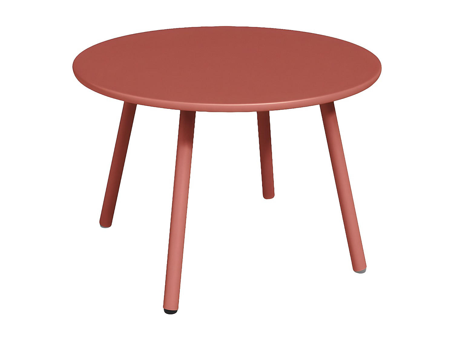 GARTENBEISTELLTISCH - 60 cm x 60 cm - Metall - Terracotta - MIRMANDE - Terracotta, Metall (60/60/34cm) - Vente-Unique