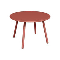 GARTENBEISTELLTISCH - 60 cm x 60 cm - Metall - Terracotta - MIRMANDE - Terracotta, Metall (60/60/34cm) - Vente-Unique