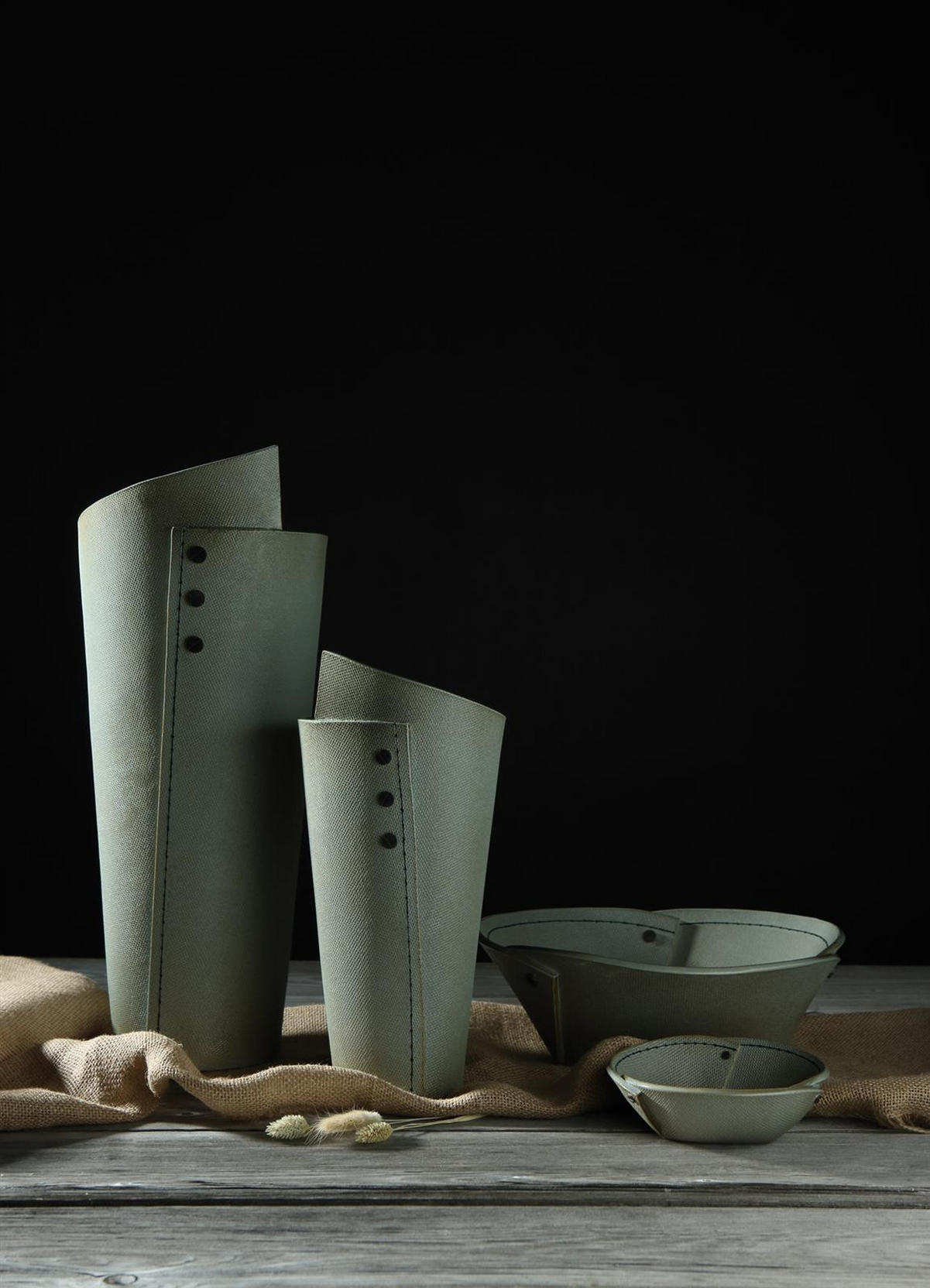 VASE Sirikit grün 45 cm - Grün, Keramik (45cm) - Goebel