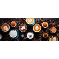 GLASBILD 80x30 cm Küche Kaffee modern - Braun, Glas (80/30cm) - artissimo