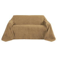 TAGESDECKE Romantica Wildleder Optik 210/280 cm Hellbraun - Braun, Textil (210/280cm) - Beautissu 