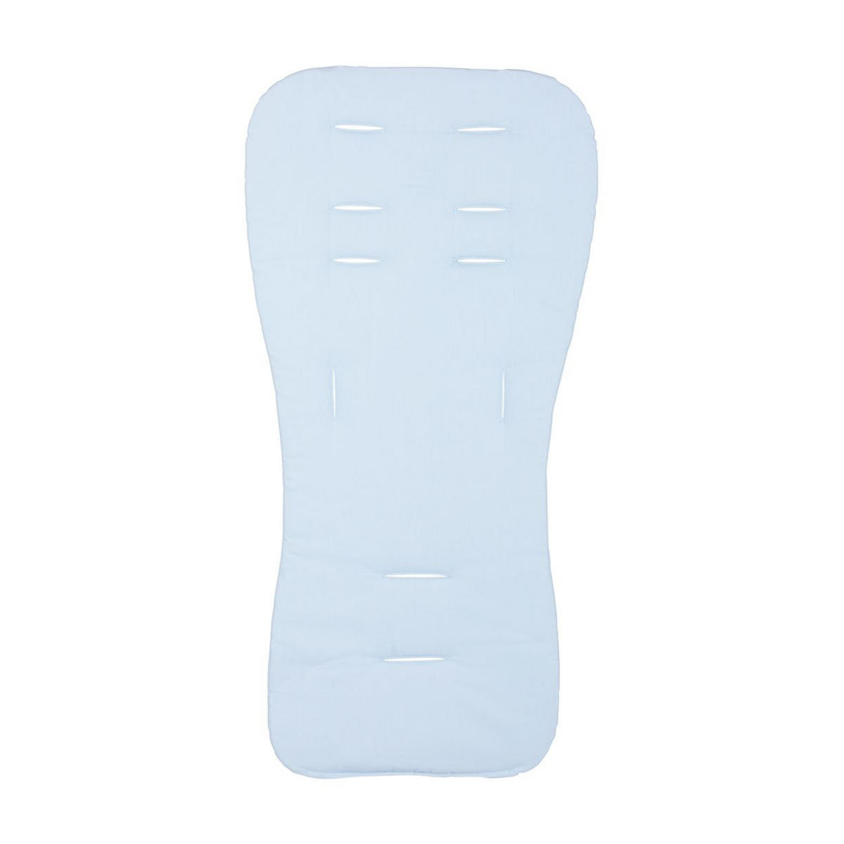 KINDERWAGEN-SITZAUFLAGE Sitzauflage VVPAD024 blau Baumwolle, atmungsaktiv, universell passend, für 5-Punkt-Gurt - Blau, Textil (38/2/77cm) - Chipolino