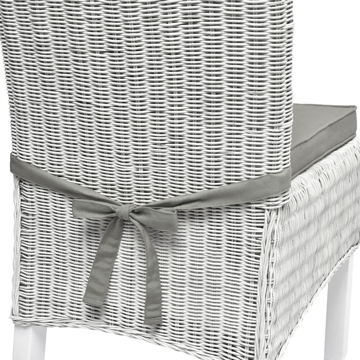 STUHLKISSEN Loft SK 45/40/5 cm Hellgrau 4tlg - Hellgrau, Textil (40/45cm) - Beautissu 