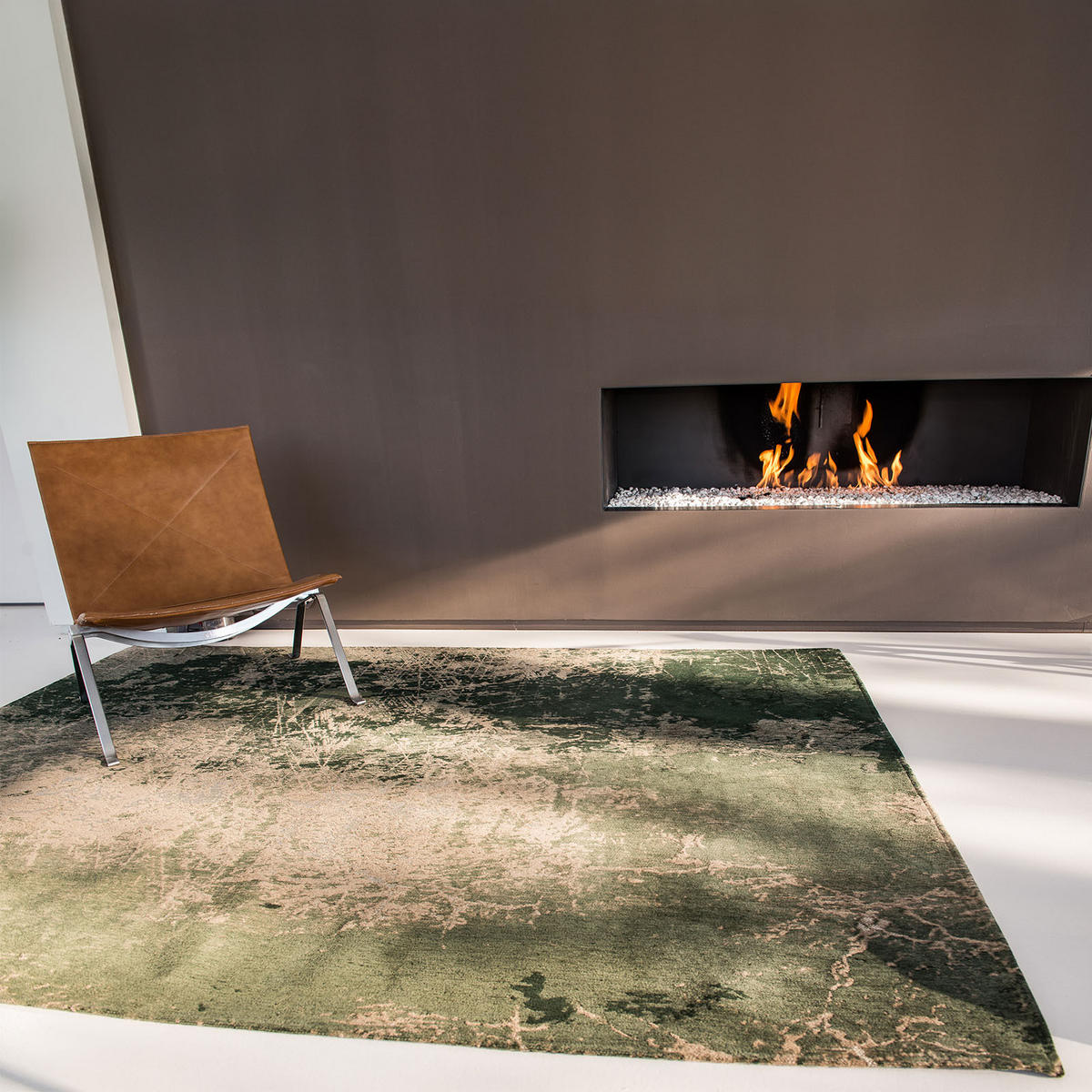 TEPPICH In-/Outdoor Flachgewebe FADE Grün 280 x 390 cm - Grün, Textil (280/390cm) - Novatrend