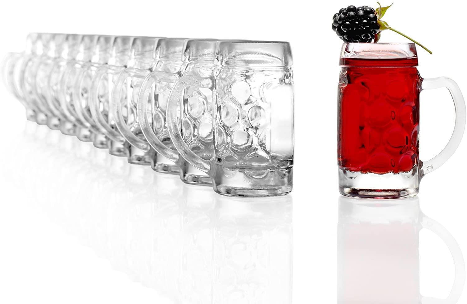 BIERKRUG ISAR Stamper 12er set - Transparent, Glas (0.05L) - Stölzle