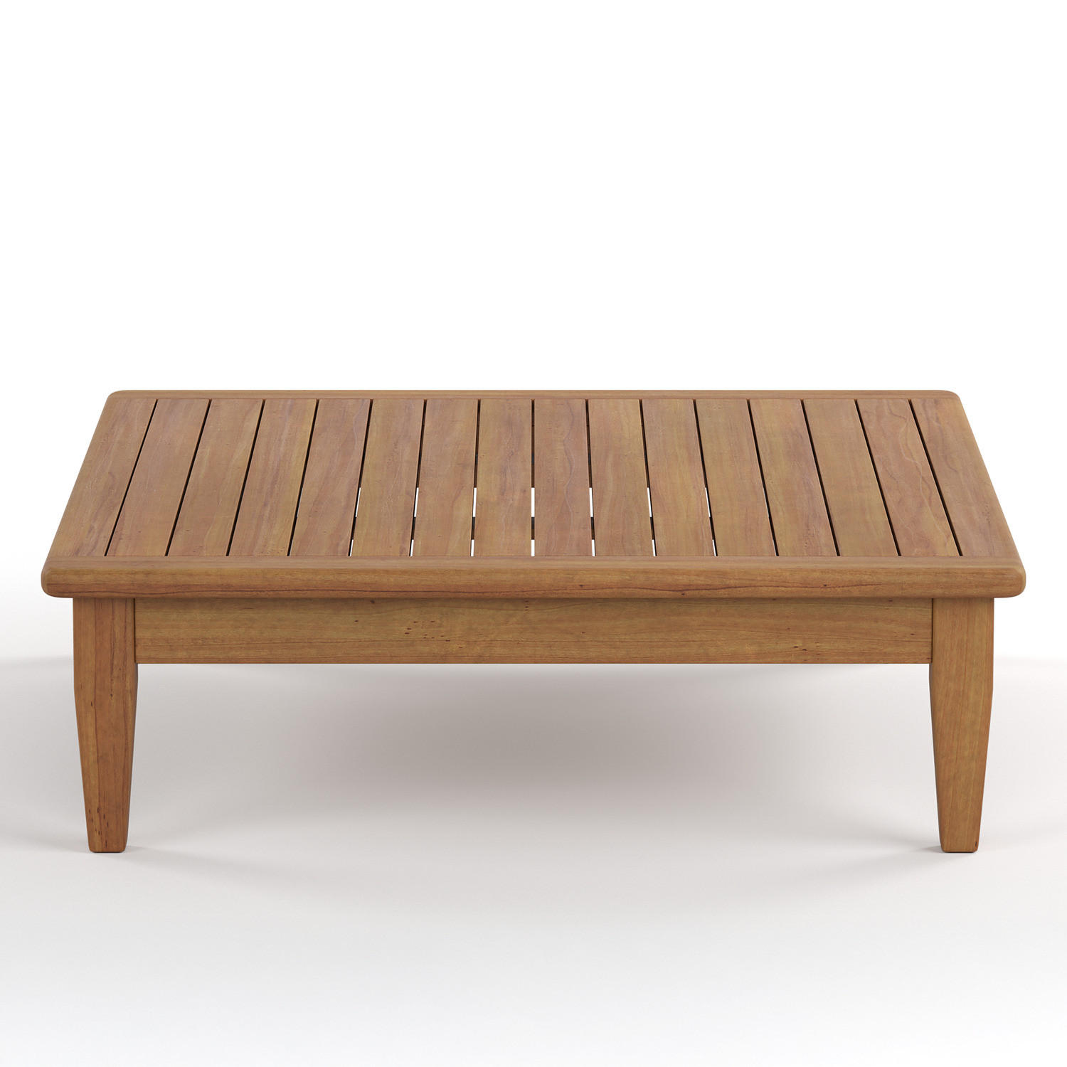 LOUNGETISCH - Akazie massiv - Akazie Braun - Braun/Akaziefarben, Holz (80/80/25cm) - home24