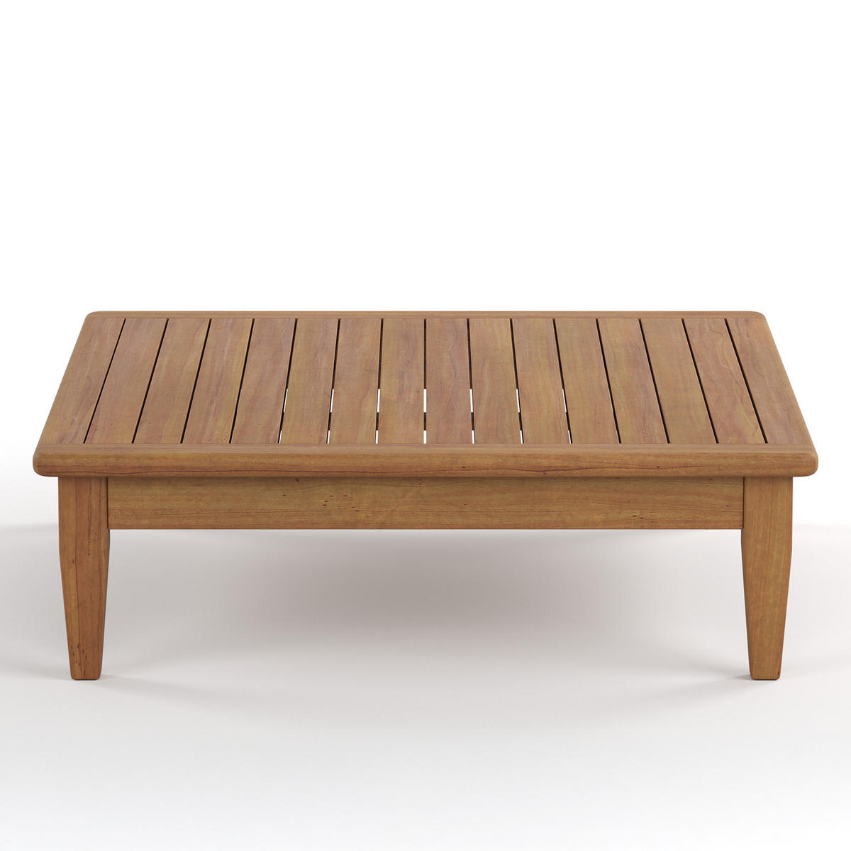 LOUNGETISCH - Akazie massiv - Akazie Braun - Braun/Akaziefarben, Holz (80/80/25cm) - home24