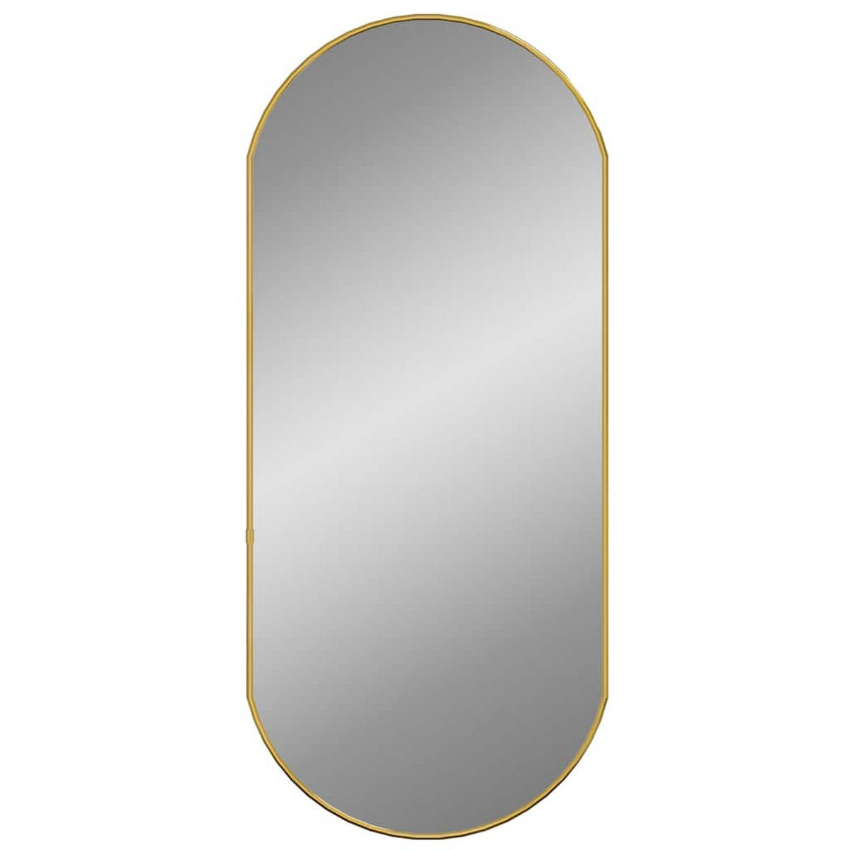 WANDSPIEGEL Golden 80x35 cm Oval - Goldfarben, Glas (35/80/1cm) - furnicato