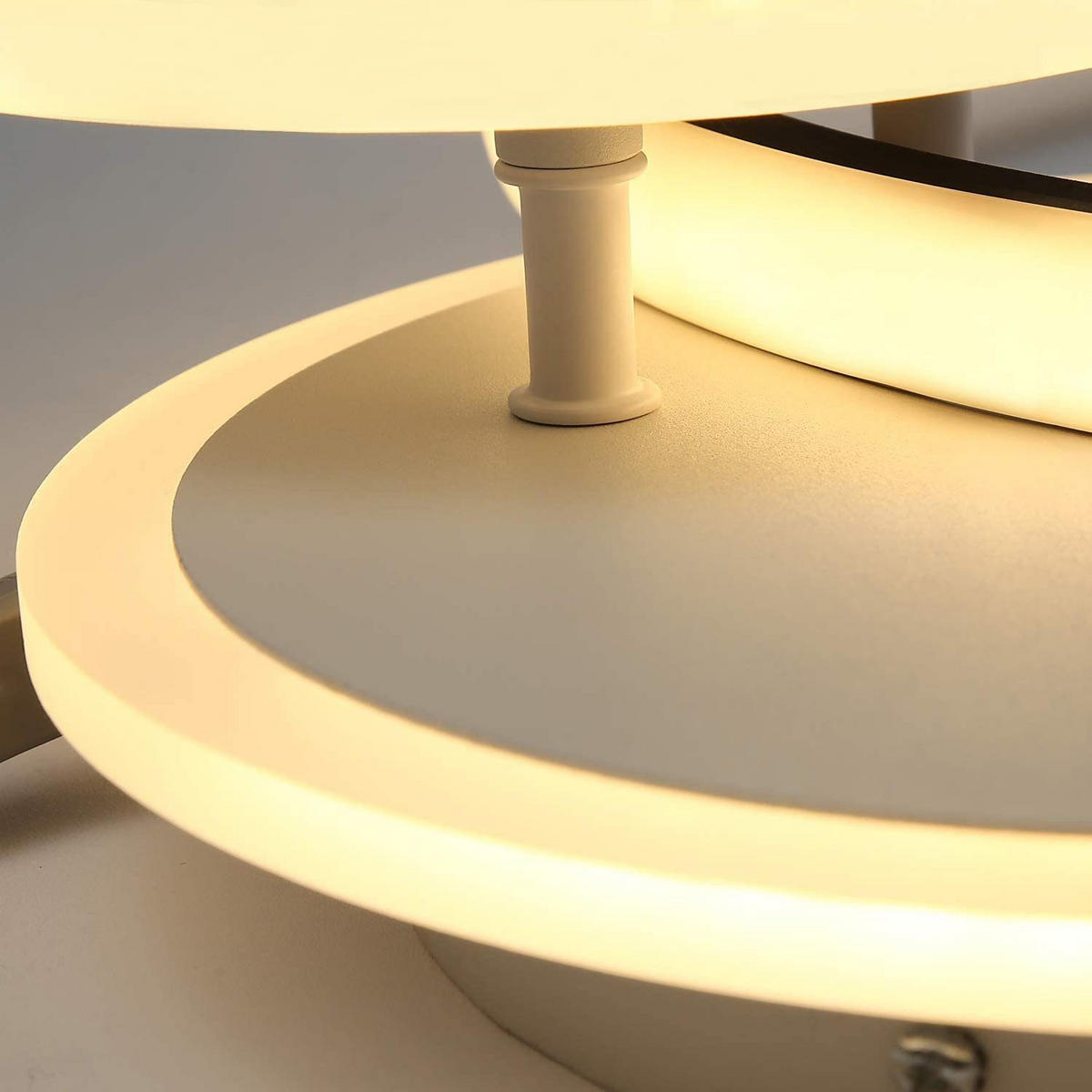 LED-DECKENLEUCHTE Tessj 23/3/23 cm （3er-set） - Weiß, Kunststoff (23/23/3cm) - ZMH