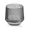 KERZENHALTER Rita Grau 7/7/8 cm Glas - Grau, Glas (7/8/7cm) - Mondex