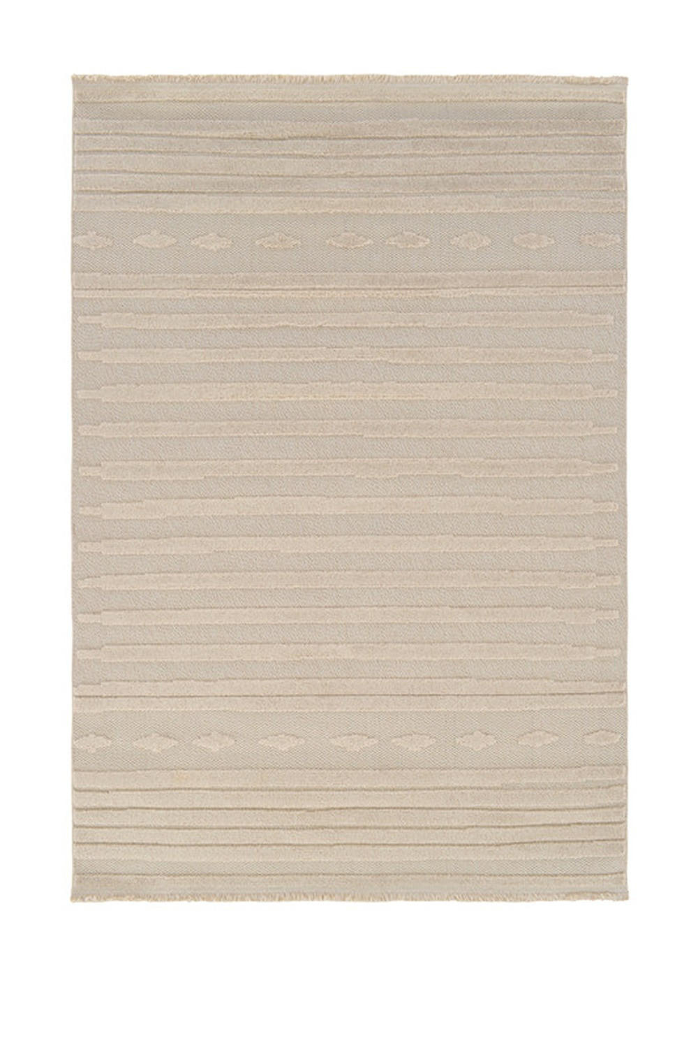 STRUKTURTEPPICH Indigo Creme/Creme 120x170 cm - Multicolor, Textil (120/170cm) - Vercai Rugs