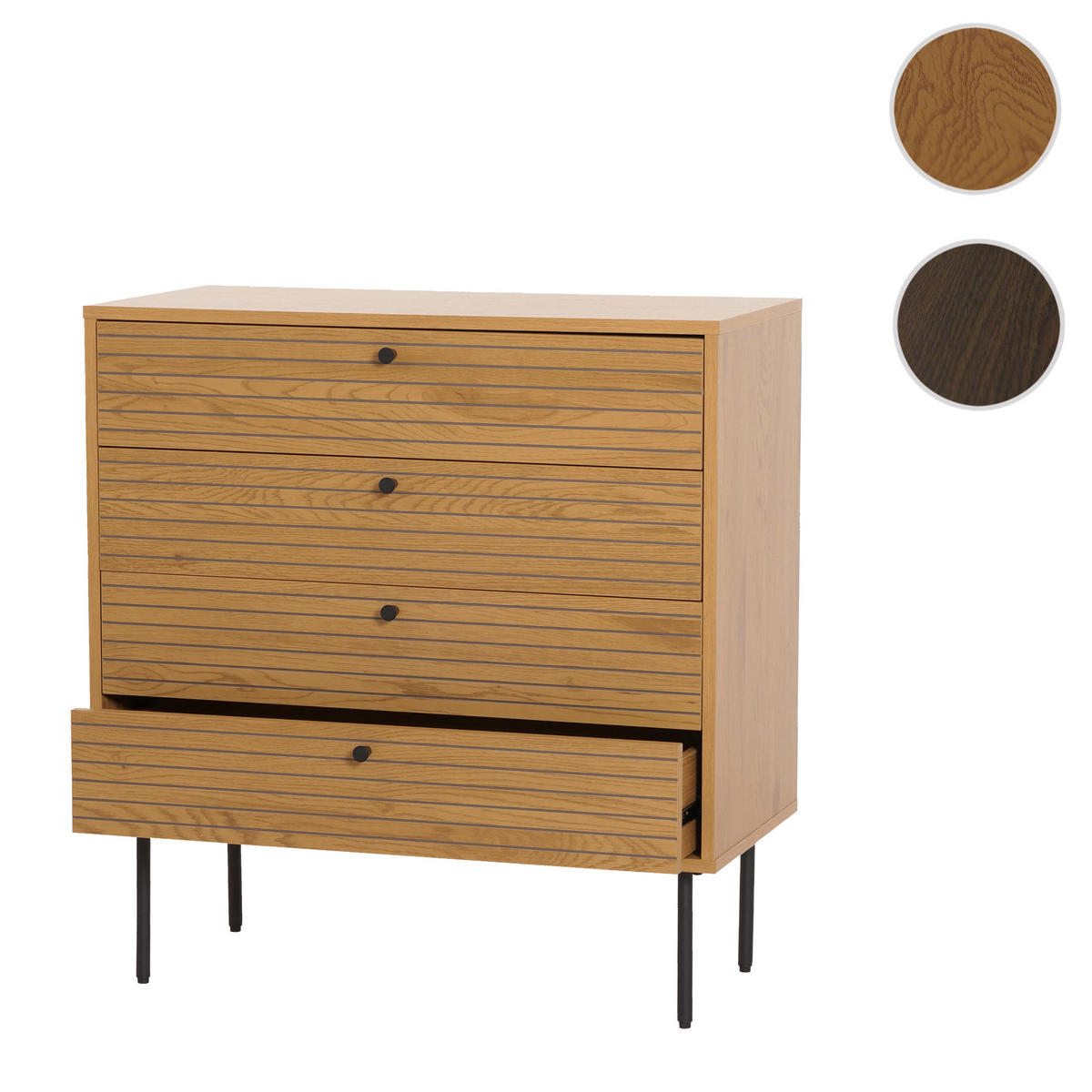 KOMMODE Braun - Braun, Holz (80/85/40cm) - MCW