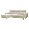 ECKSOFA Torro Mini, Seite: Links - Creme, Holz/Textil (258/168cm) - MIRJAN24