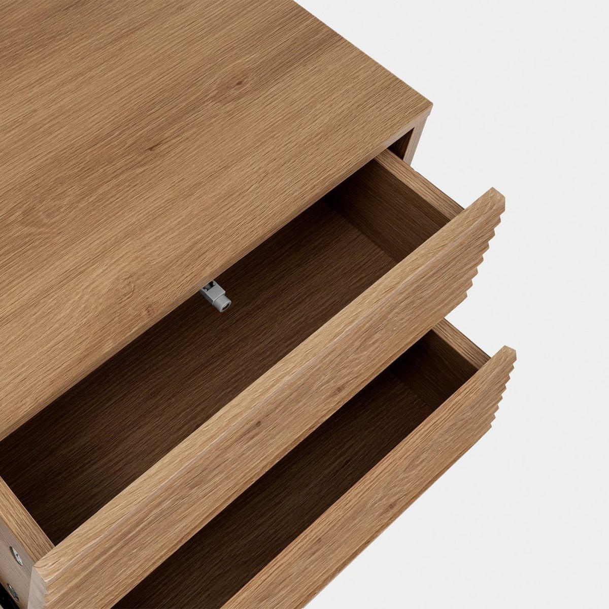 NACHTTISCH 2 SCHUBLADEN Land Natürlich 44 cm x 55 cm - Naturfarben, Holzwerkstoff (44/55/40cm) - Klast Home