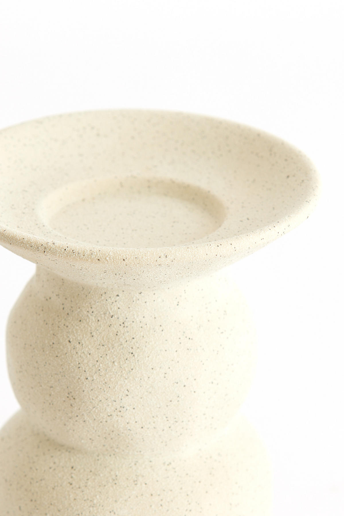 KERZENHALTER Atrani Weiß Ø12,5/15 cm - Weiß, Keramik (12.5/15/12.5cm) - Light & Living