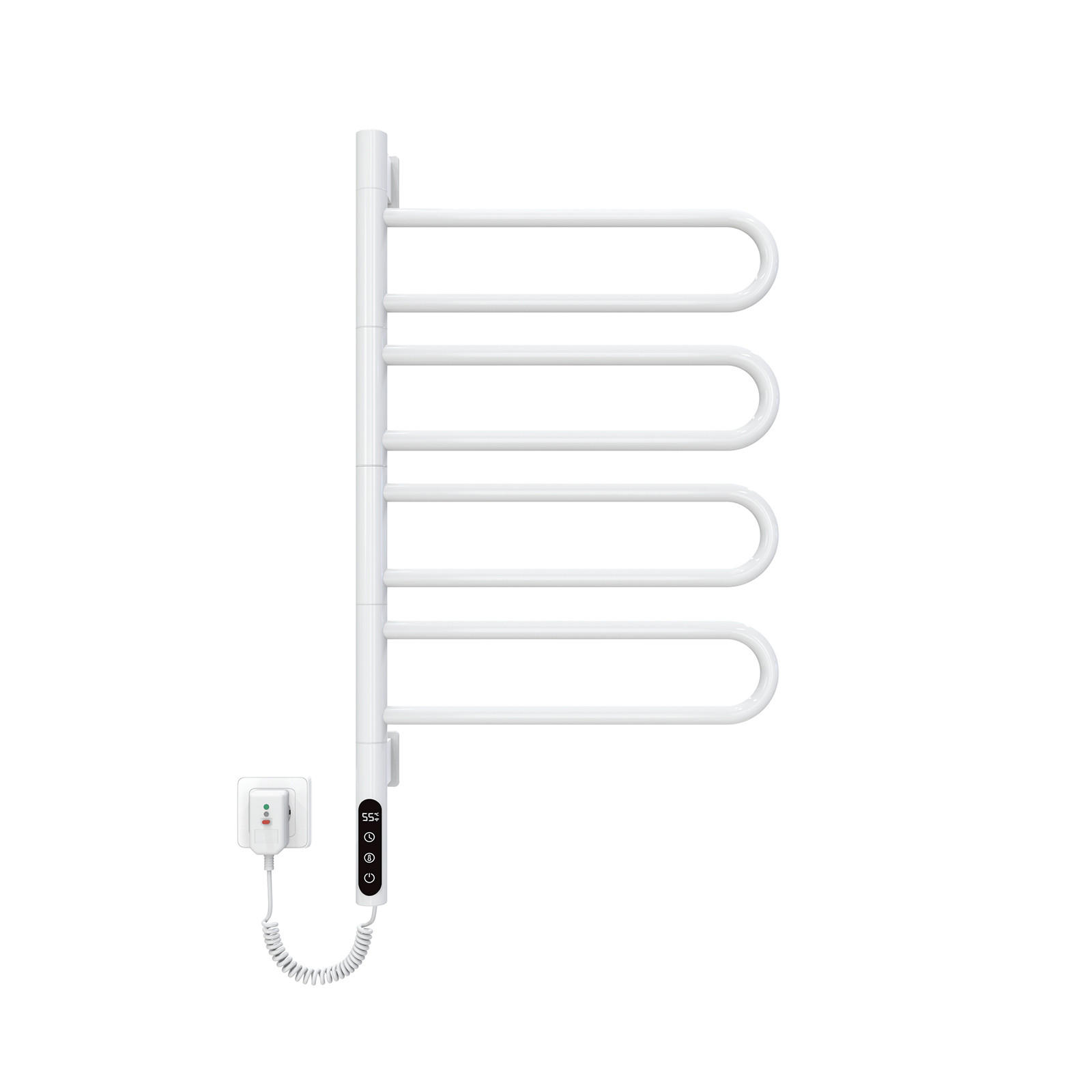 HEIZKÖRPER Elektrischer Handtuchhalter Weiß 78/43/9 cm - Weiß, Metall (43/78/9cm) - EMKE