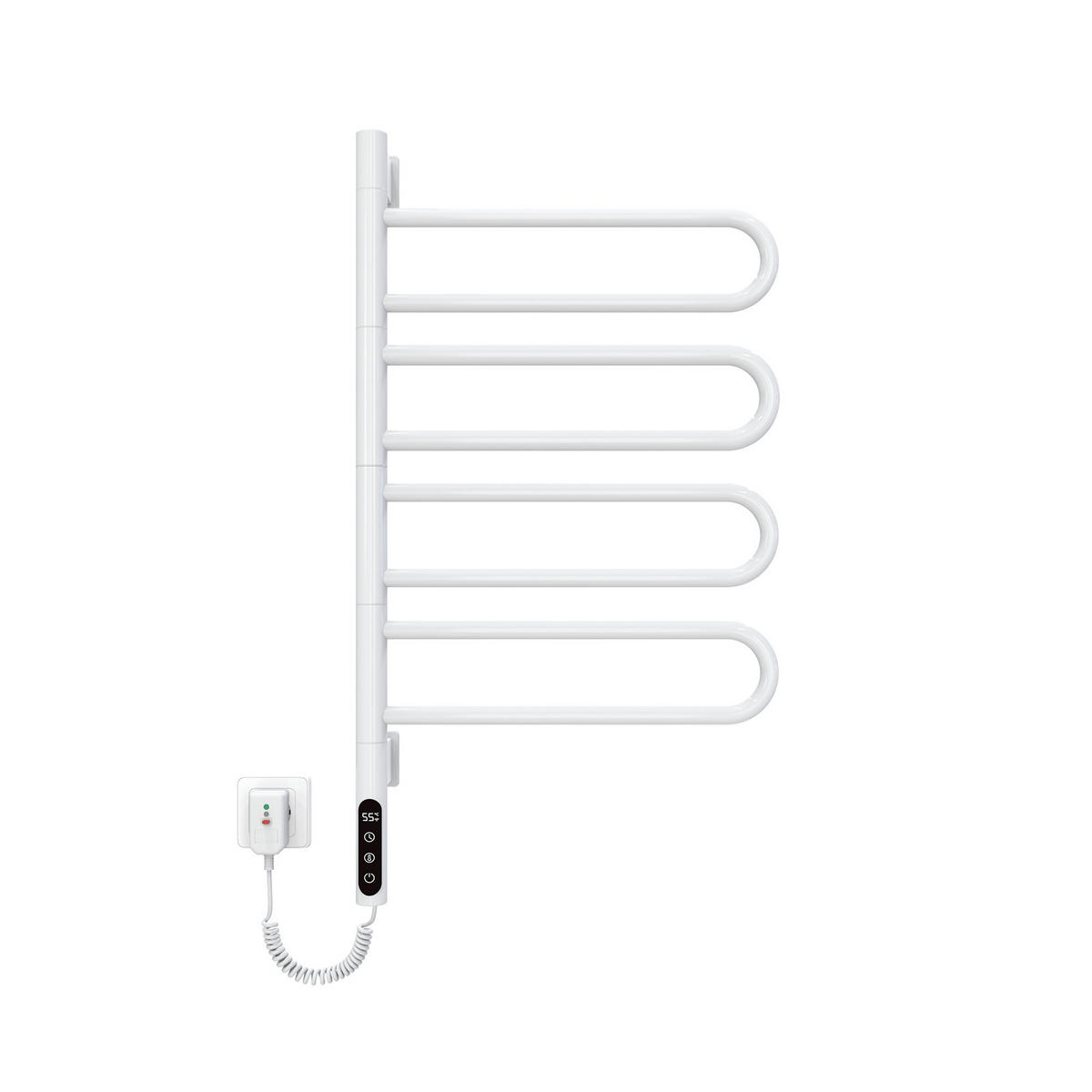 HEIZKÖRPER Elektrischer Handtuchhalter Weiß 78/43/9 cm - Weiß, Metall (43/78/9cm) - EMKE