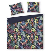 BETTWÄSCHE Tenora - Dunkelblau, Textil (200/220cm) - home&you