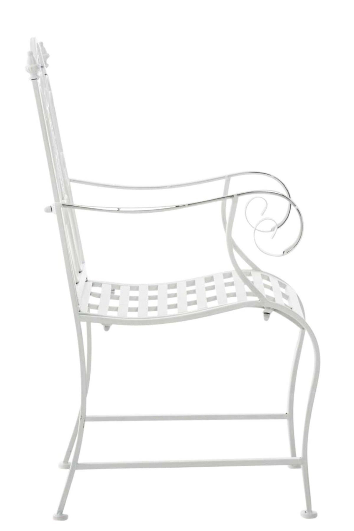 GARTENSTÜHLE Puncho - 2er Set weiß - Weiß Hochglanz, Metall (62/94/53cm) - TPFGarden