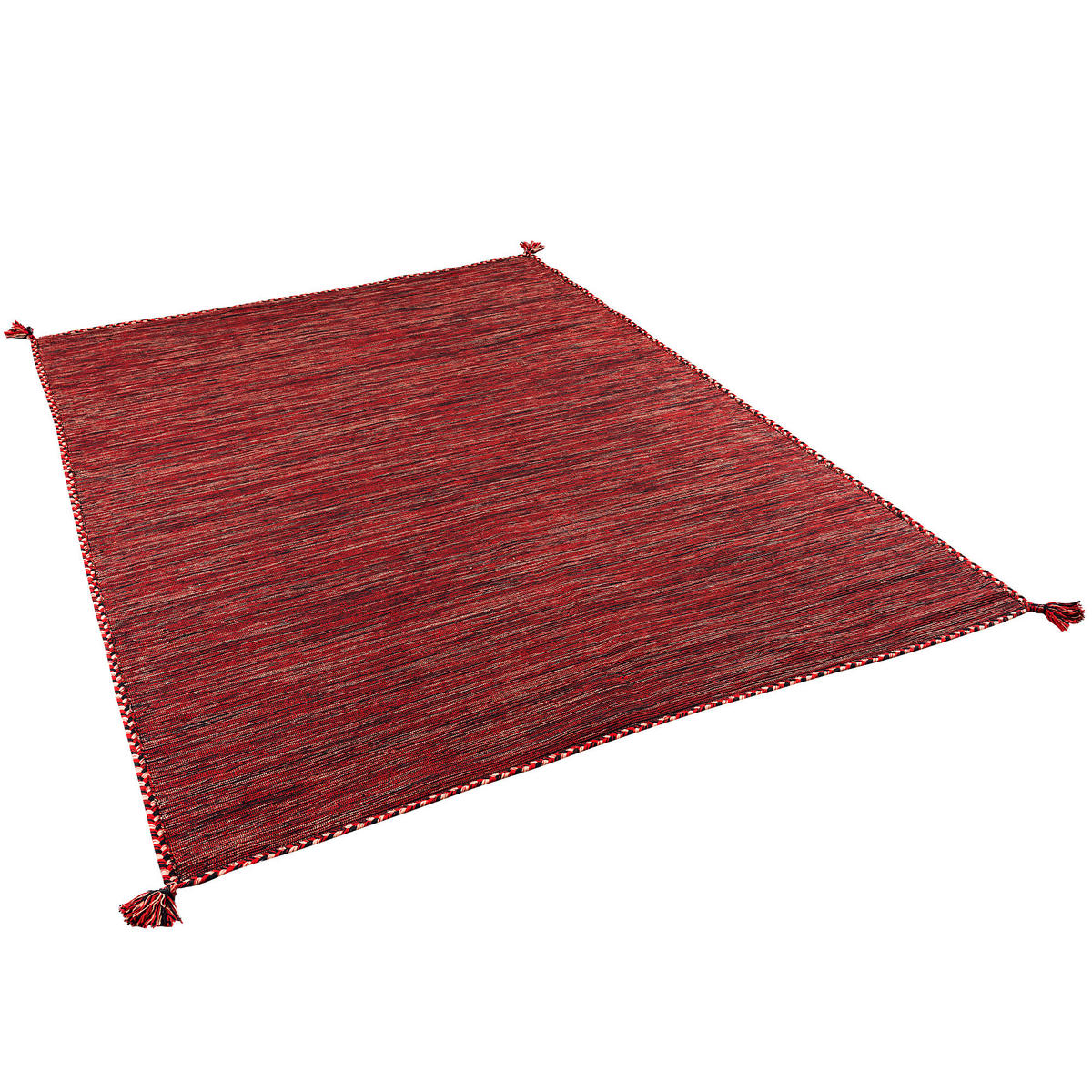 NATUR TEPPICH KELIM PRICO - Rot, Textil (200/300cm) - Pergamon