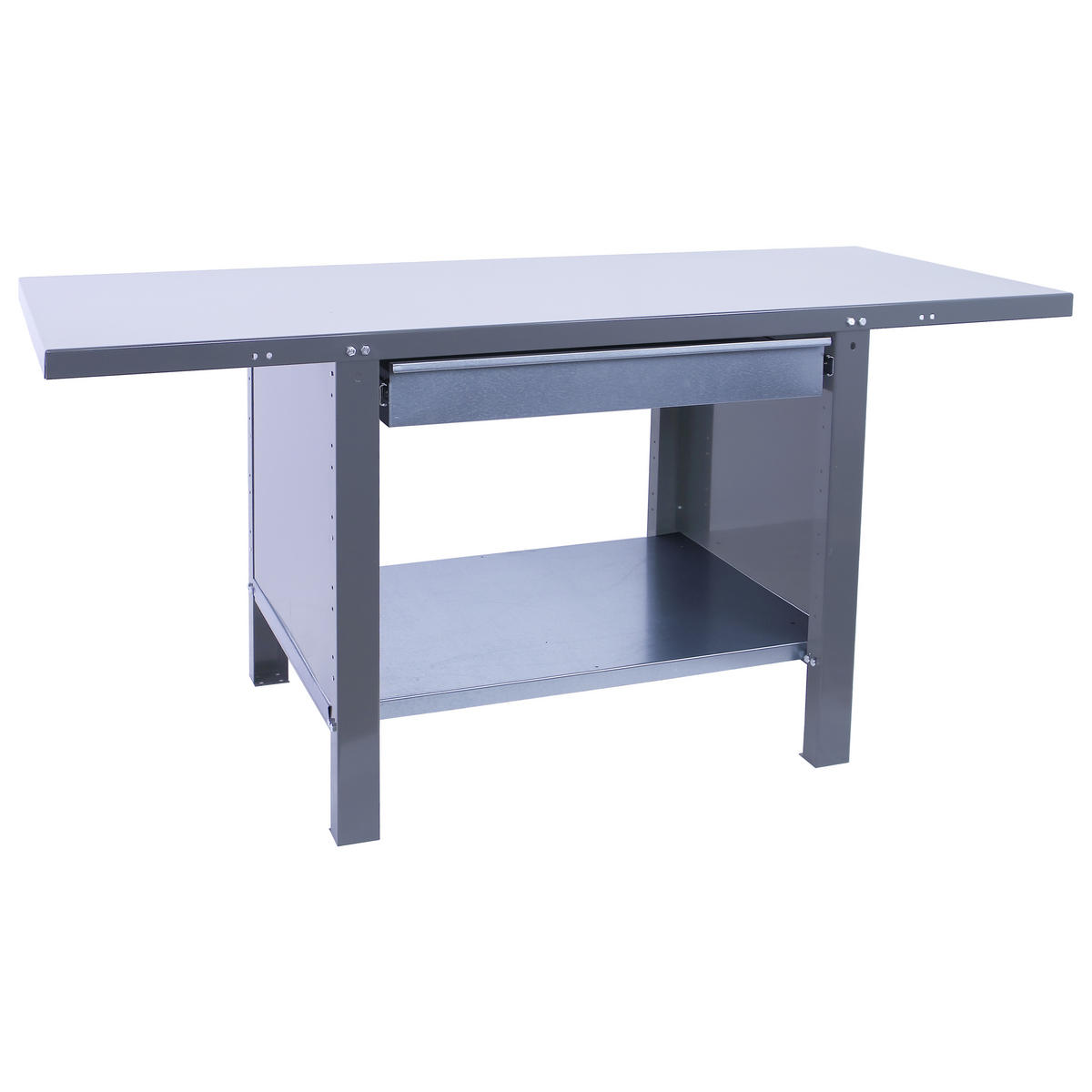 WERKBANK Buffalo Metal mit 1x Schublade HxBxT 83 x 180 x 73 cm Traglast 700 kg Grau - Grau, Metall (180/83/73cm) - PROREGAL