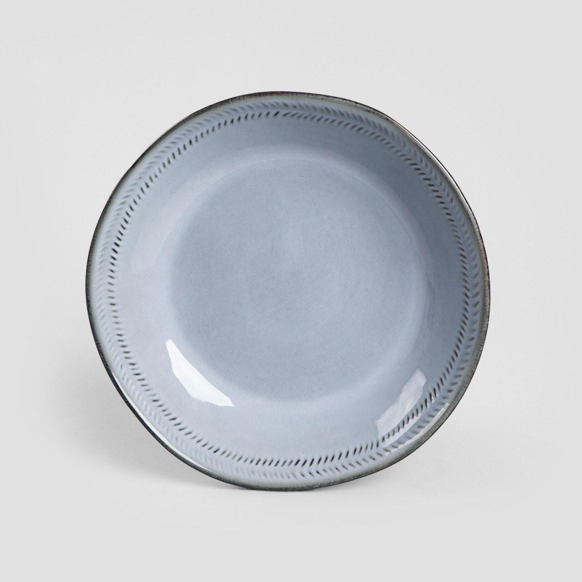 SUPPENTELLER Bluejeans blau 23 cm 6er-Set - Blau, Keramik (23cm) - Homla