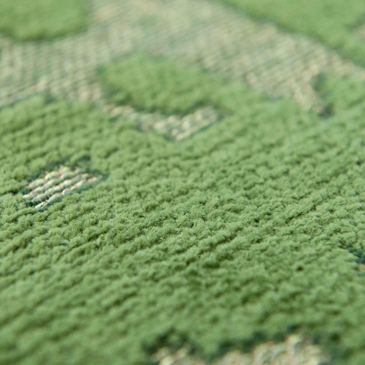 TEPPICH Perrier's Green Structures Baobab 200/280 cm - Grün, Textil (200/280cm) - Louis De Poortere