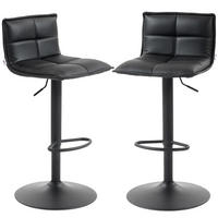 BARHOCKER 2er-Set DE-14804 höhenverstellbar & 360° schwenkbar Schwarz - Schwarz, Metall (44/106/45cm) - ComfortXL